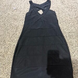 Black Bodycon Mini Dress